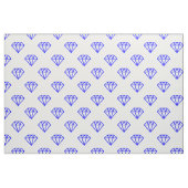 Diamond - Blau auf Weiß Stoff (Fat Quarter (45,7 x 55,9 cm))