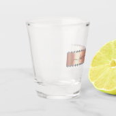 Diamond Bling Calligraphy Name Rose Gold Schnapsglas (Links)