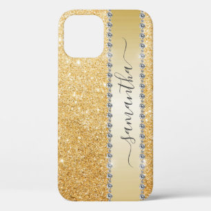 Diamond Bling Glitzer Kalligrafie Name Rose Gold Case-Mate iPhone Hülle