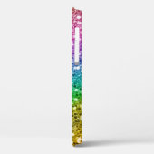 Diamond Bling Glitzer Kalligraphie Name Rainbow Case-Mate iPhone Hülle (Rückseite / Links)