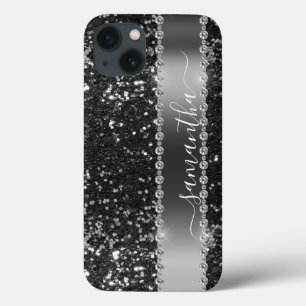 Diamond Bling Glitzer Look Black Midnight Case-Mate iPhone Hülle