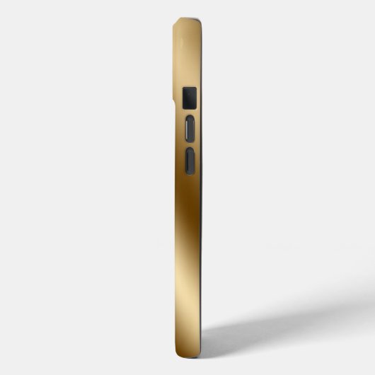 Diamond Bling Gold Metal Personalized Script Case-Mate iPhone Hülle (Rückseite / Links)