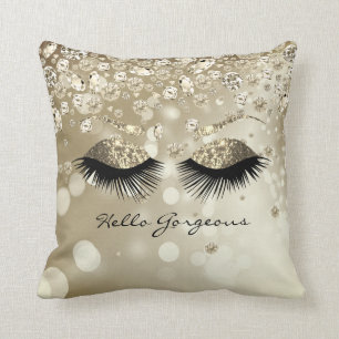 Diamond Bling Gorgeous - Gold Eyelash und Brows Kissen