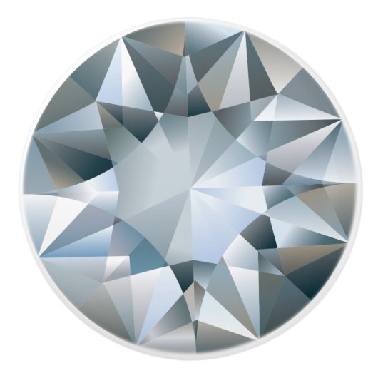 Diamond Bling Jewelry Elegant Jewel Chic Glam Keramikknauf (Vorderseite)