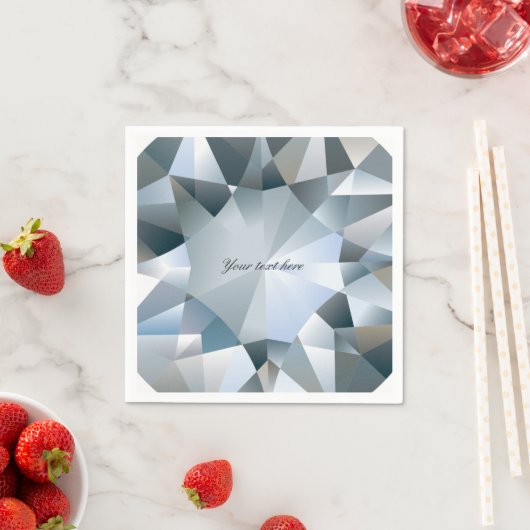 Diamond Bling Jewelry Elegantes Jewel Party Serviette (Beispiel)