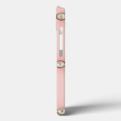 Diamond Bling Pink Tufted Leather iPad Mini Case (Rückseite / Links)