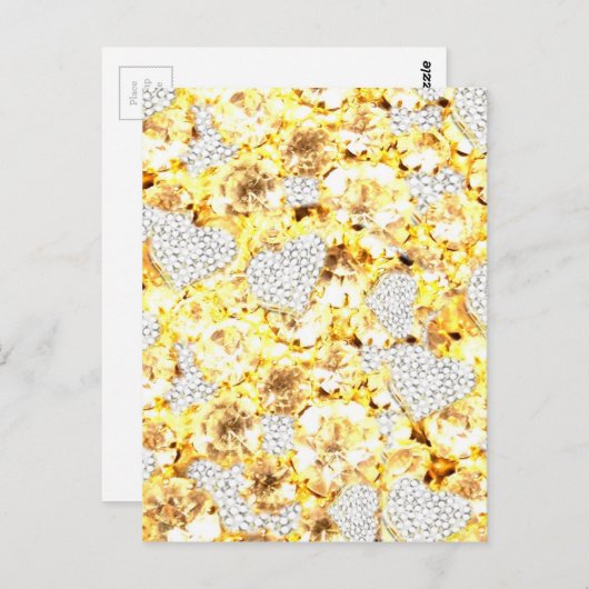 DIAMOND BLING! POSTKARTE (Vorne/Hinten)