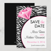 Diamond Bling Save the Date (Vorne/Hinten)