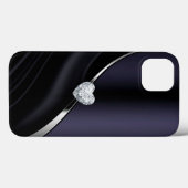 Diamond Blue Black Case-Mate iPhone Case (Rückseite (Horizontal))