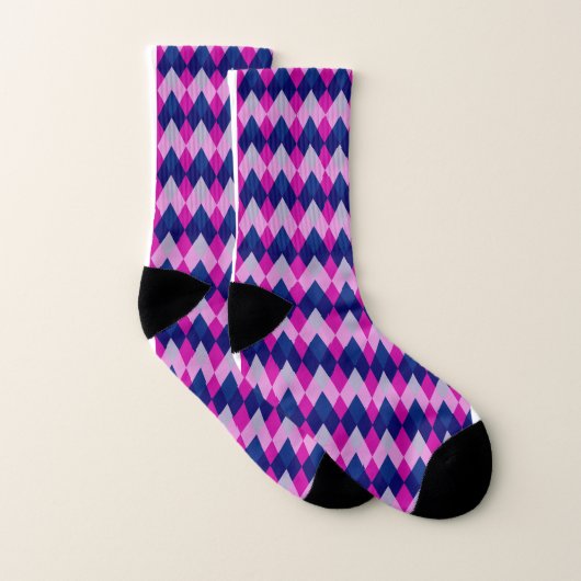 Diamond Blue Pinks Drucksocken Socken (Paar)
