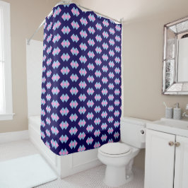 Diamond Blue Shower Curtain Duschvorhang