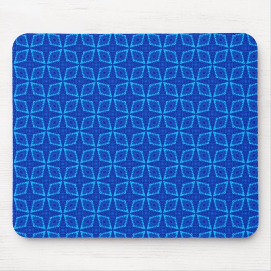 Diamond Blues Abstrakt Pattern Mousepad (Vorne)