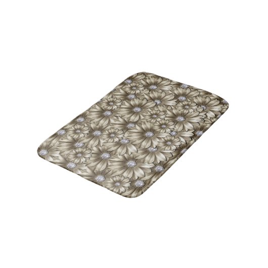 Diamond Blume Bath Mat Badematte (Schrägansicht)