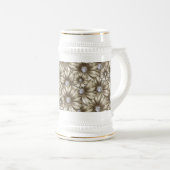 Diamond Blume Beer Stein Bierglas (VorderseiteRechts)
