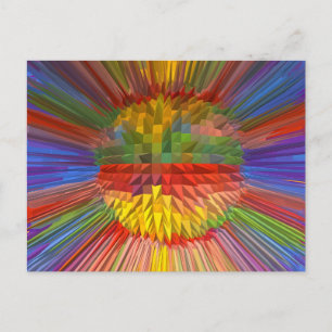 Diamond Blume Digital Graphic ART - Geschenke FUN Postkarte