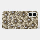 Diamond Blume Gemstone iPhone Case (Rückseite (Horizontal))