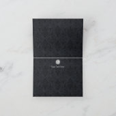 Diamond Bow & Damask 25 Jahre Danke (Innenseite)