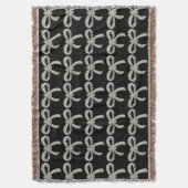 Diamond Bow Throw Blanket Decke (Vorderseite Vertikal)