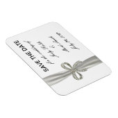 Diamond Bow Wedding speichert das Date Magnet (Rechte Seite)