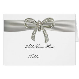 Diamond Bow Wedding Table Platzkarte