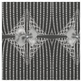 Diamond Bows Elegant Goth Muster Fabric Stoff (Nahaufnahme)