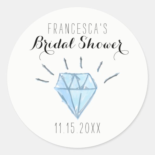 Diamond Brautparty Fevor Stickers - Danke (Vorderseite)