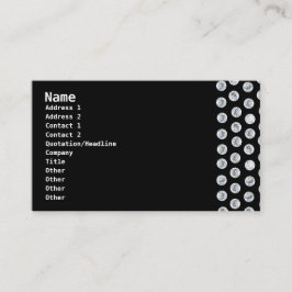 DIAMOND BUSINESS CARD - Schwarz Visitenkarte