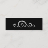 Diamond Butterfly Mini Business Card Visitenkarte (Rückseite)