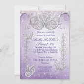 Diamond-Butterfly-Party Einladungen (Vorderseite)