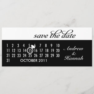 Diamond Calendar Grid (schwarz) Save The Date