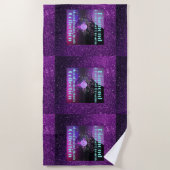 Diamond & Carousel Dreams MoonDreams Music Lila Strandtuch (Vorderseite)