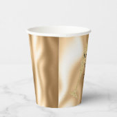 Diamond Champagne Glass Happy New Year Pappbecher (Rechts)