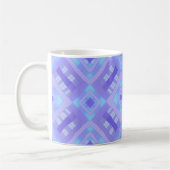 Diamond Check Patchwork - Lavendel Türkis 1 Kaffeetasse (Links)
