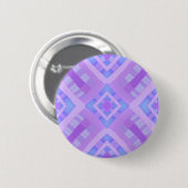 Diamond Check Patchwork - Lila Blau 1 Button (Vorne & Hinten)