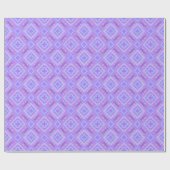 Diamond Check Patchwork - Lila Blau 1 Geschenkpapier (Flach)