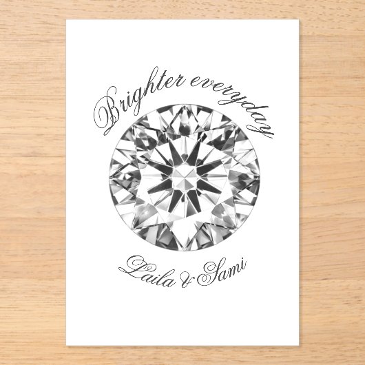 Diamond Classic Round Heller zusammen 2026 -  Acryleinladungen (Vorderseite)