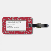 Diamond Confetti Personalisierte Gepäckmarke Gepäckanhänger (Rückseite horizontal)