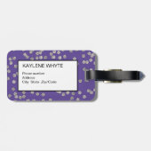 Diamond Confetti Personalisierte Gepäckmarke Gepäckanhänger (Rückseite horizontal)