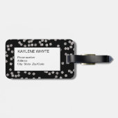 Diamond Confetti Personalisierte Gepäckmarke Gepäckanhänger (Rückseite horizontal)