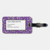 Diamond Confetti Personalisierte Gepäckmarke Gepäckanhänger (Rückseite horizontal)