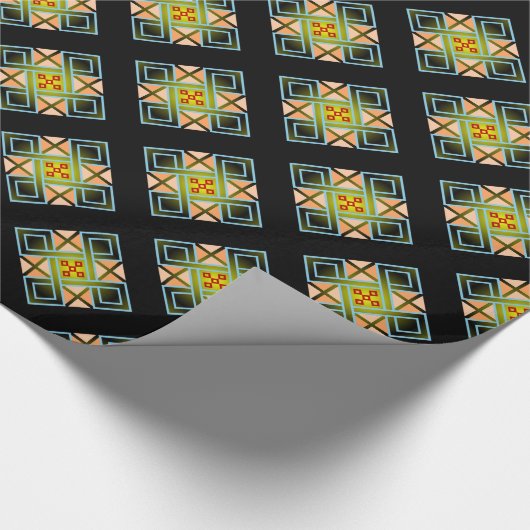 Diamond Crosses Geschenkpapier (Ecke)