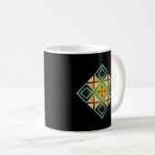 Diamond Crosses Kaffeetasse (VorderseiteRechts)