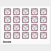 Diamond Crown Zebra Fuchsia Stickers (Blatt)