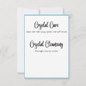 Diamond Crystal Meaning Card Einladung (Rückseite)