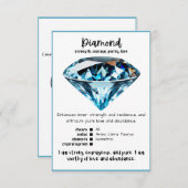 Diamond Crystal Meaning Card Einladung (Vorne/Hinten)
