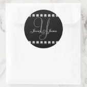 Diamond Crystal Monogram Y Wedding Stickers Black (Tasche)