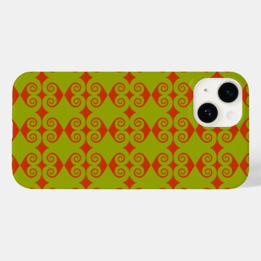 Diamond Curl Pattern Case-Mate iPhone Hülle (Rückseite (Horizontal))