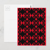 Diamond Curl Pattern Postkarte (Vorne/Hinten)