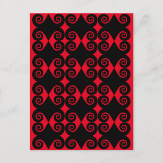 Diamond Curl Pattern Postkarte