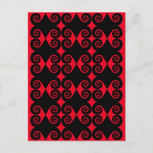 Diamond Curl Pattern Postkarte (Vorderseite)